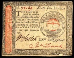 1779 Revolutionary Currency