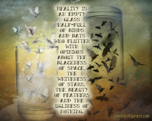 EMPTY GLASS HALF-FULL